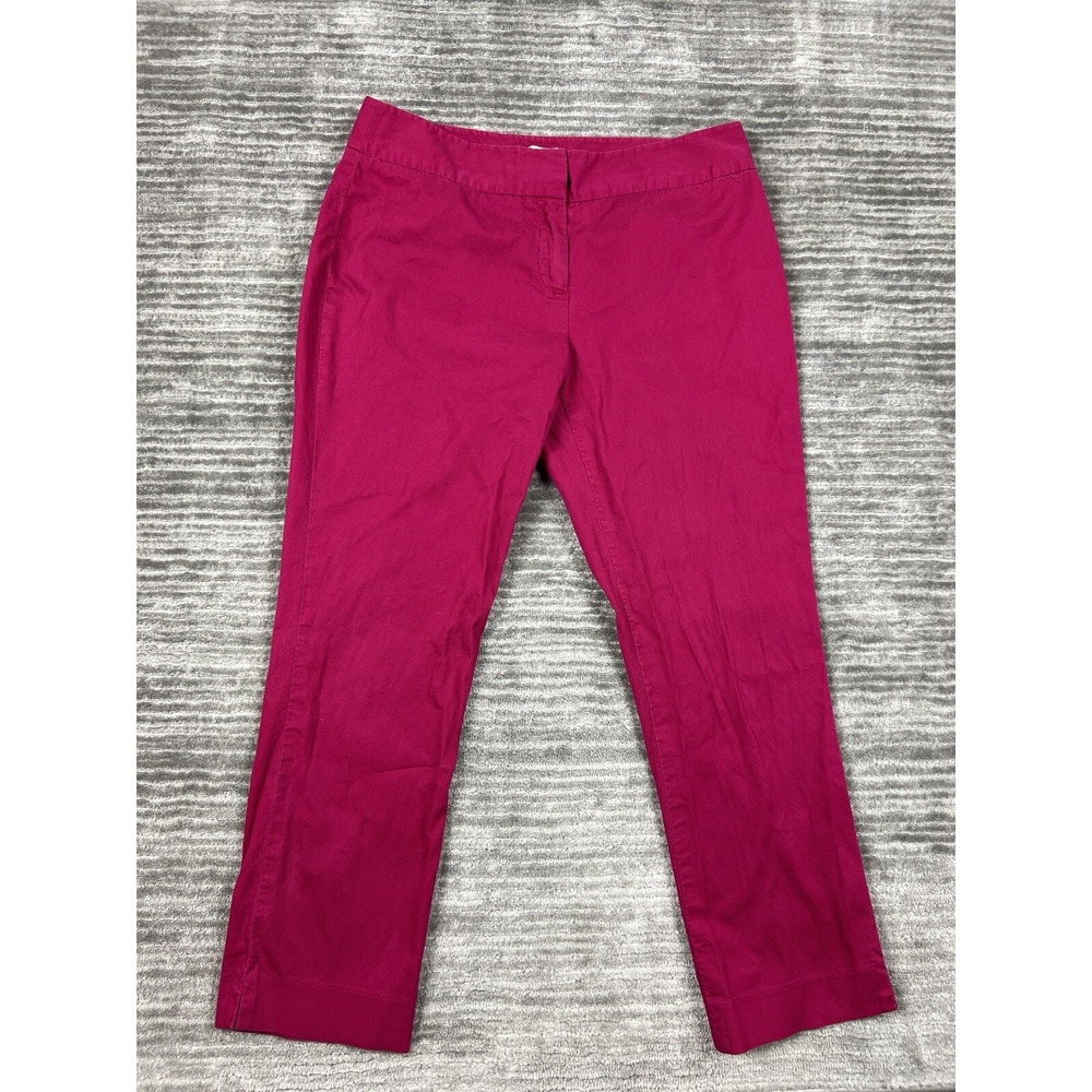 Madison Pants Womens 10 Pink Barbiecore Ankle Baby Corduroy Casual